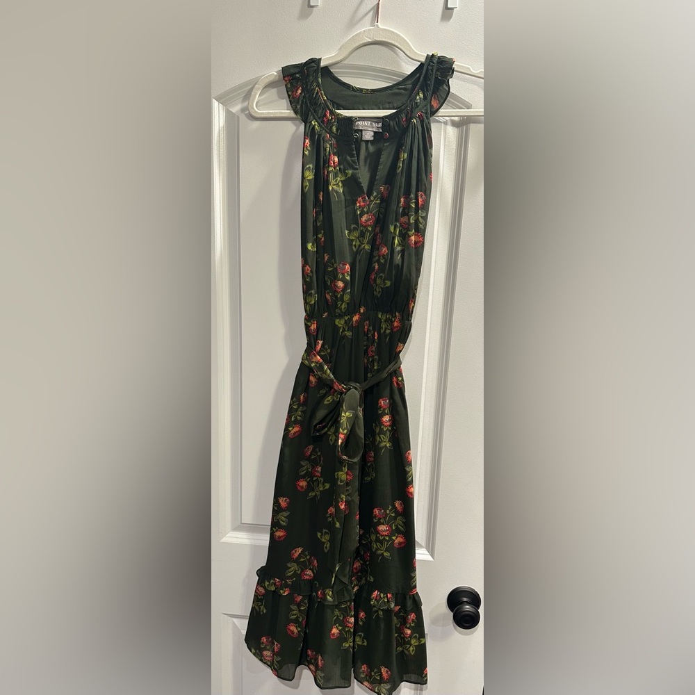 Floral Green Dress